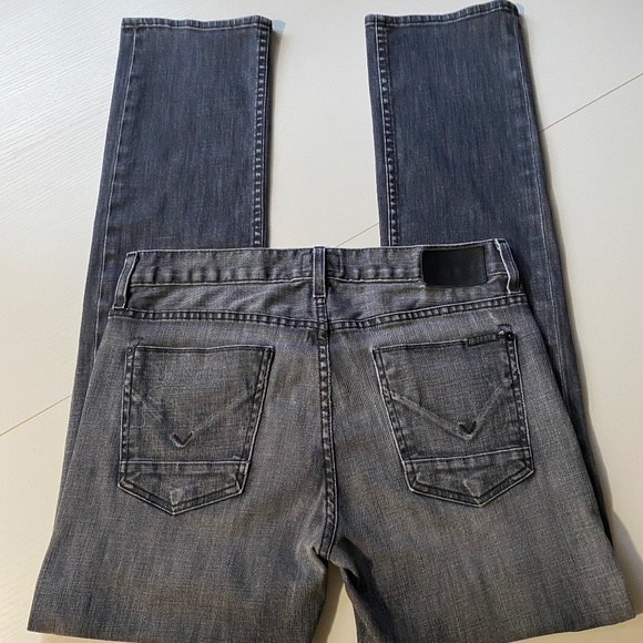 Hudson Byron Straight Leg Jean Faded Black Wash 32 x 33 - Picture 7 of 15
